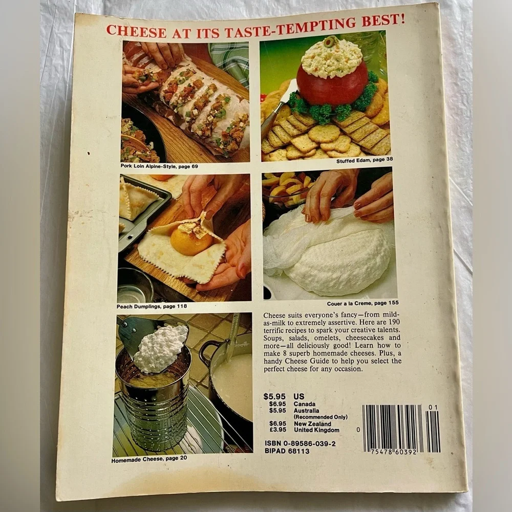 Cheese Cookery Cookbook 1980 Vintage